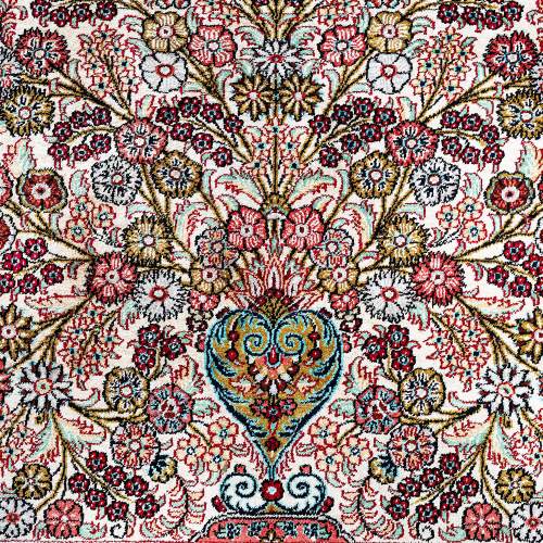 A Fabulous Qum Silk Tree of Life Carpet image-3