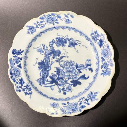 Chinese Qing Blue and White Plate image-1