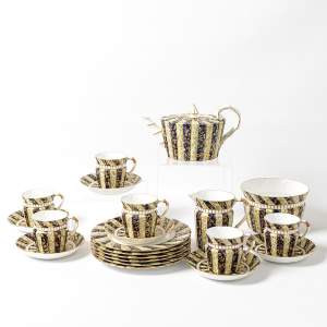 An Antique Victorian Aesthetic Period Porcelain Tea Service