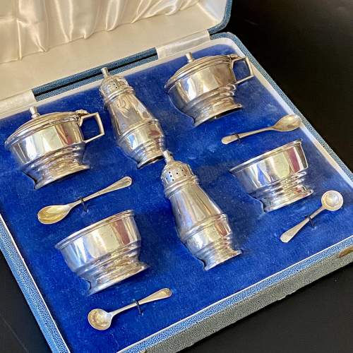 Boxed Early 20th Century Condiment Set image-2