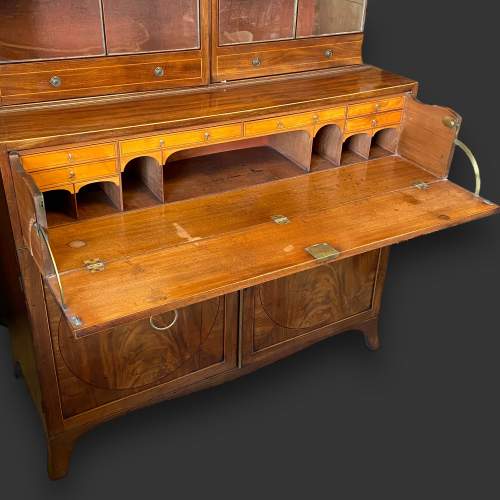 18th Century Mahogany Secretaire Bookcase image-4