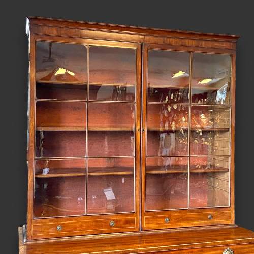 18th Century Mahogany Secretaire Bookcase image-2