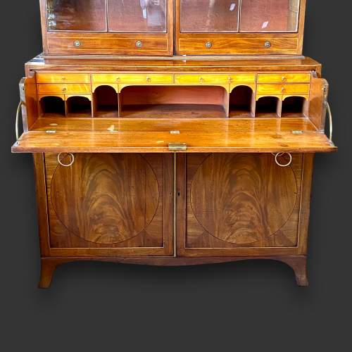 18th Century Mahogany Secretaire Bookcase image-5