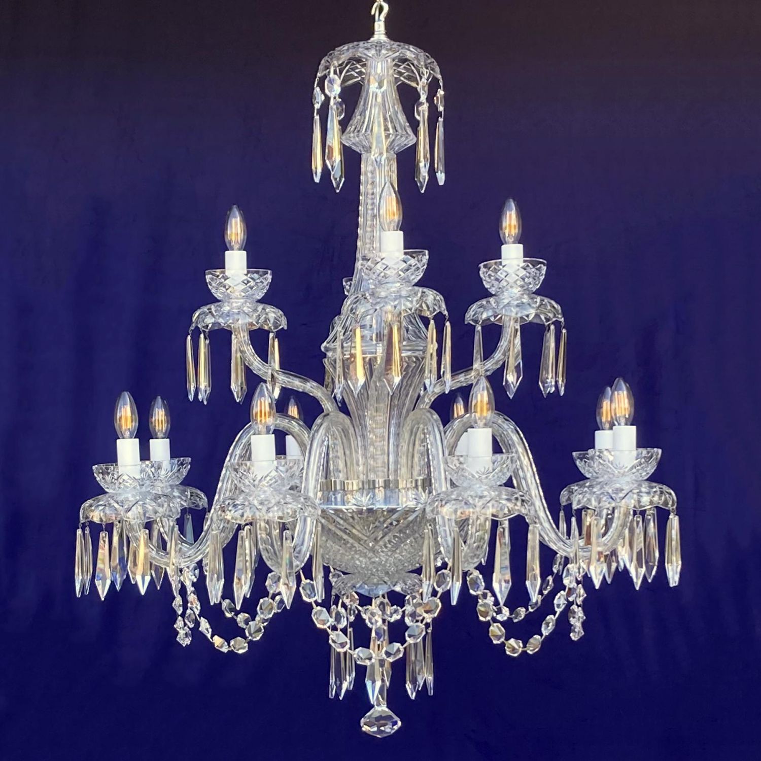 Special Commission Waterford Crystal 'Powerscourt' Chandelier
