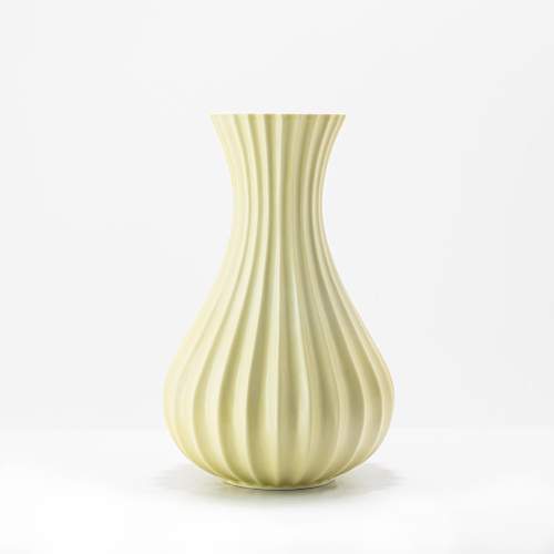 Swedish Ceramic Yellow Vase by Pia Ronndahl for Rorstrand image-1