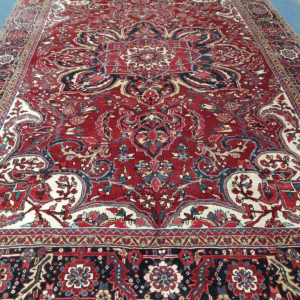 Hand Knotted Persian Heriz Ahar Large Carpet