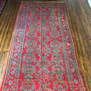 Hand Knotted Turkish Red Large Carpet