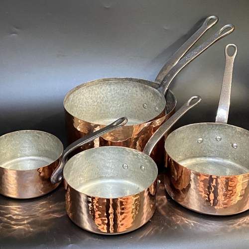 Set of Five Copper Pans image-5