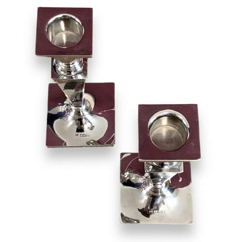 Walker & Hall Pair of Silver Candlesticks image-5