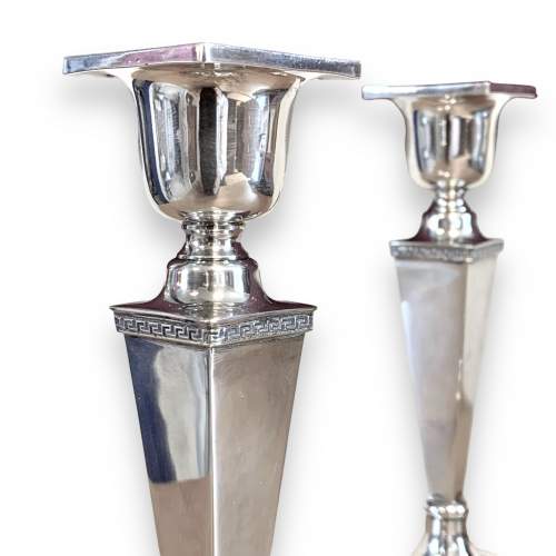 Walker & Hall Pair of Silver Candlesticks image-2