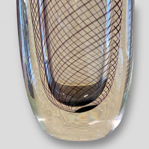 Vicke Lindstrand Glass Vase for Kosta Boda image-4