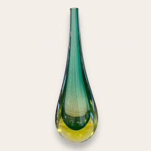 Murano Uranium Glass Vase