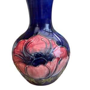 A Small Moorcroft Anemone Design Vase