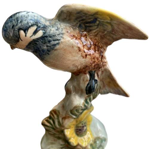 A Rare Beswick  Beagle Chickadee Bird Figurine image-1