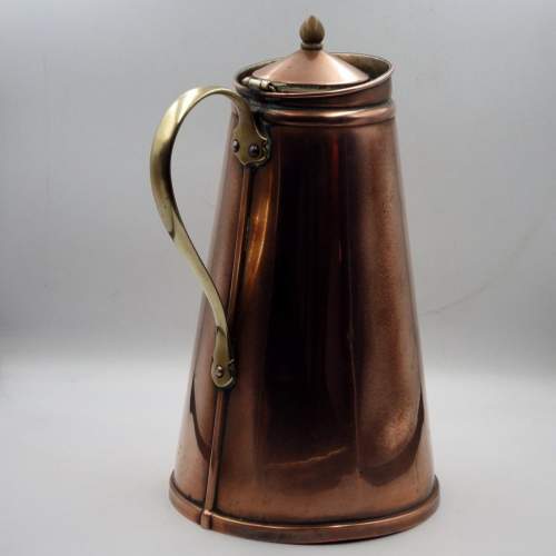 WAS Benson 19th Century Arts & Crafts Copper Flask image-1