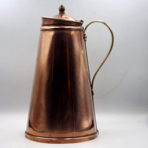 WAS Benson 19th Century Arts & Crafts Copper Flask image-4