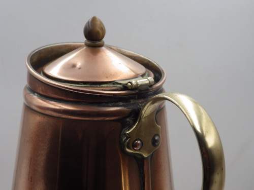 WAS Benson 19th Century Arts & Crafts Copper Flask image-2