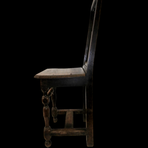 A Fine Early 18th Century Oak Chair of Small Proportions image-2