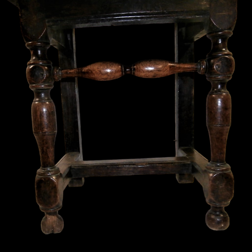 A Fine Early 18th Century Oak Chair of Small Proportions image-4