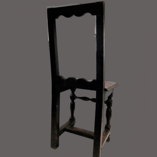 A Fine Early 18th Century Oak Chair of Small Proportions image-5