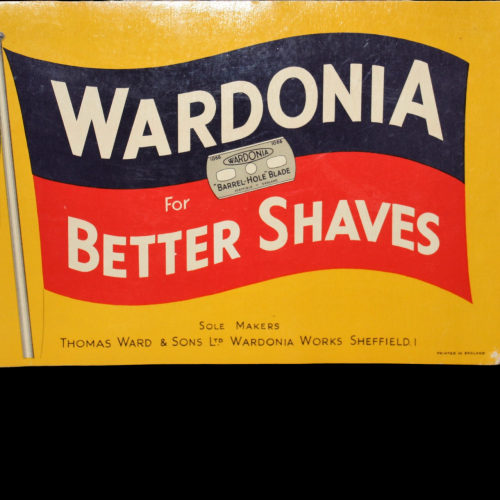 Vintage  Wardonia Advertising Card For Better Shaves image-2