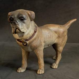 Late 19th Century Austrian Terracotta Pug Dog
