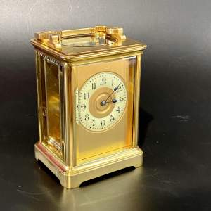 19th Century French Gilt Carriage Clock