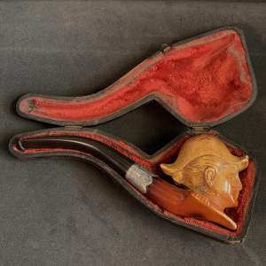 Late 19th Century Meerschaum Pipe of a Naval Officer
