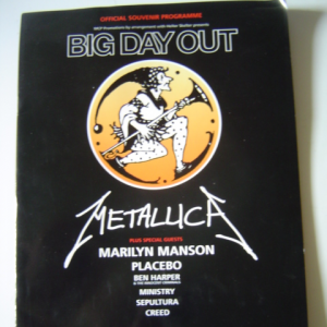 Metallica Big Day Out 1999 UK Souvenir Programme