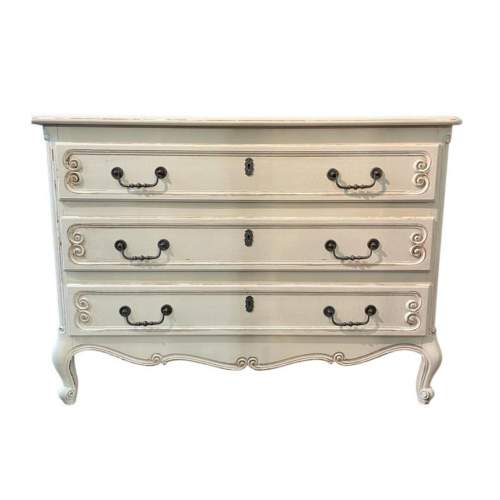 French Painted Chest of Drawers - Antique Chest of Drawers - Hemswell ...