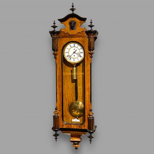 Eight Day Single Weight Vienna Wall Clock by Gustav Becker image-1