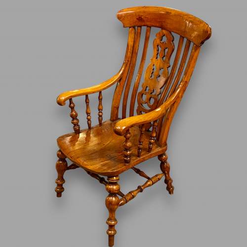 Victorian Grandfather Chair image-2
