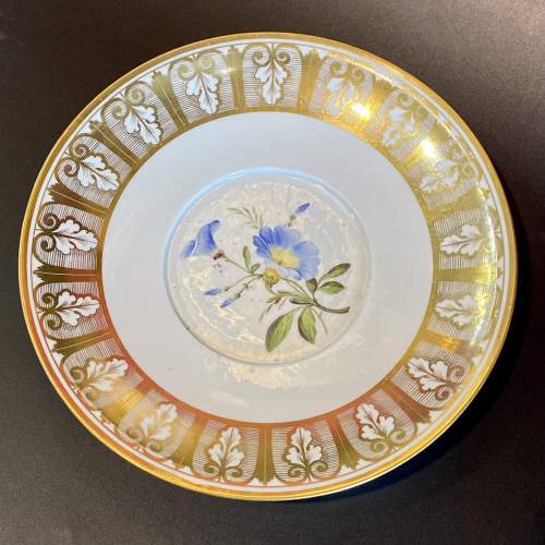 19th Century English Botanical Porcelain Stand image-1