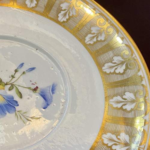 19th Century English Botanical Porcelain Stand image-3