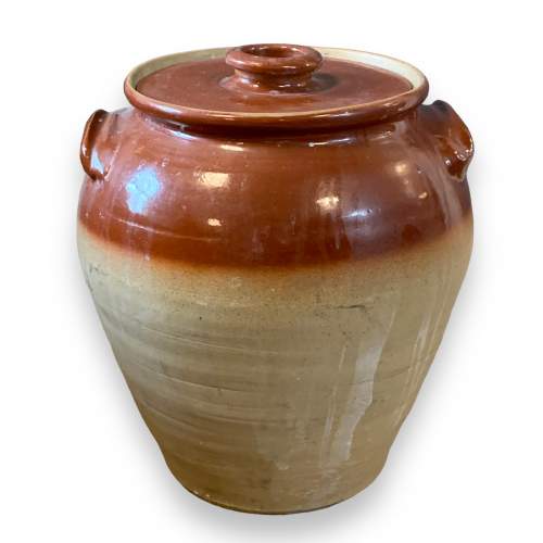 Pair of 19th Century Stoneware Olive Storage Jars image-5