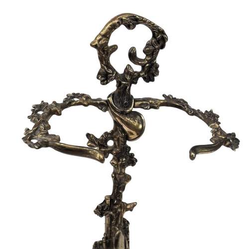 Early 20th Century French Cast Brass Umbrella - Stick Stand image-4