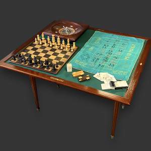 Late 19th Century French Mahogany Games Roulette Tables