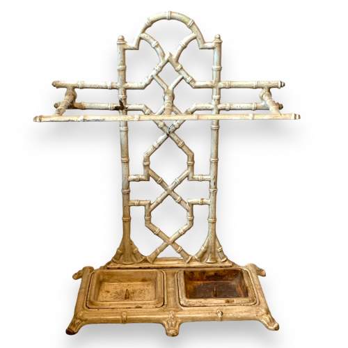 Victorian Cast Iron Faux Bamboo Stick Stand image-1