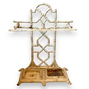 Victorian Cast Iron Faux Bamboo Stick Stand