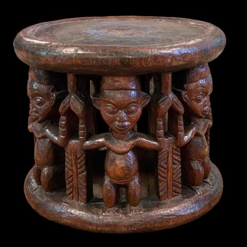 Antique Tribal Chiefs Seat image-1