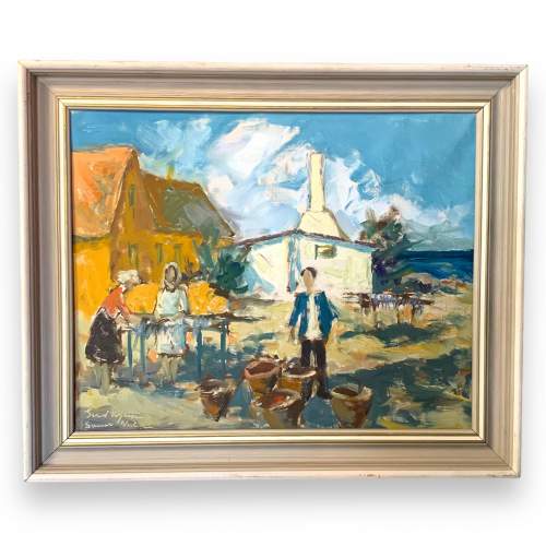 Svend Nielsen Oil on Canvas Painting image-1