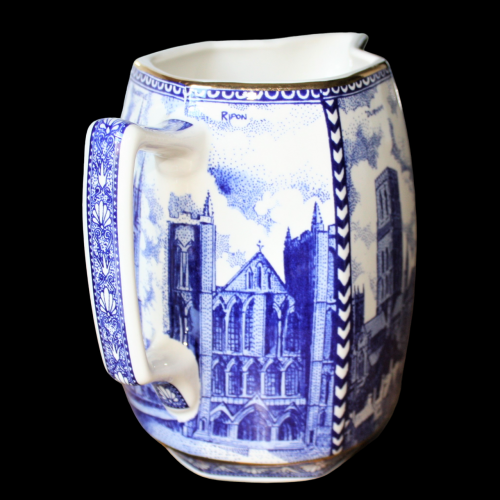 Blue & White Ringtons Ltd Tea Merchants Cathedrals of Britain Jug image-2
