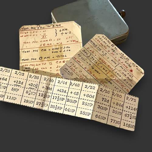 Late 19th Century Cased Fowlers Long Scale Textile Calculator image-3