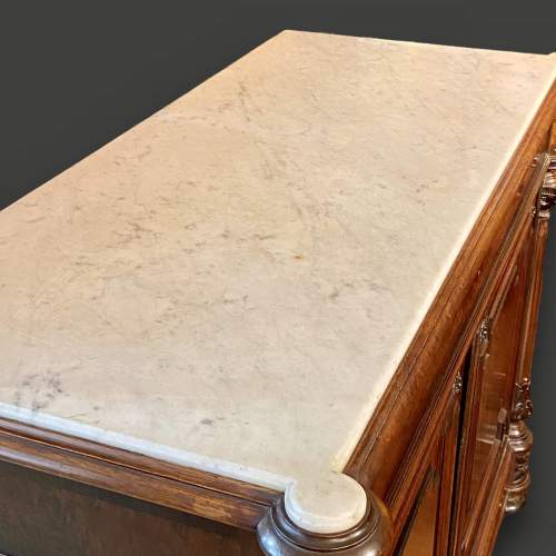 19th Century French Marble Topped Cabinet image-2