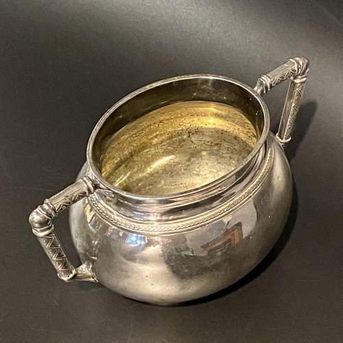 Victorian Christopher Dresser Silver Plate Sugar Bowl image-3