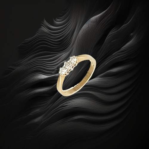 9ct Gold 0.25ct Diamond Ring image-2