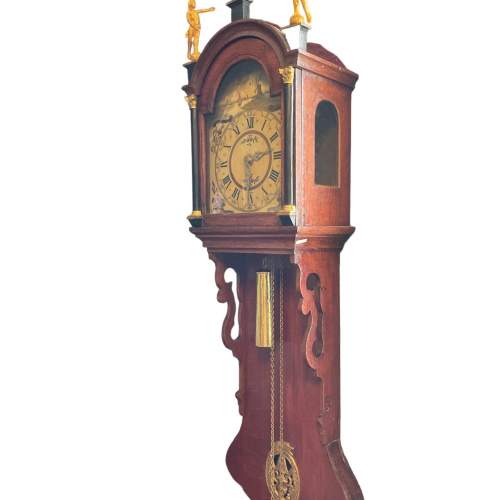 A 19th Century Dutch Oak Cased Wall Clock image-1