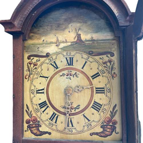 A 19th Century Dutch Oak Cased Wall Clock image-3