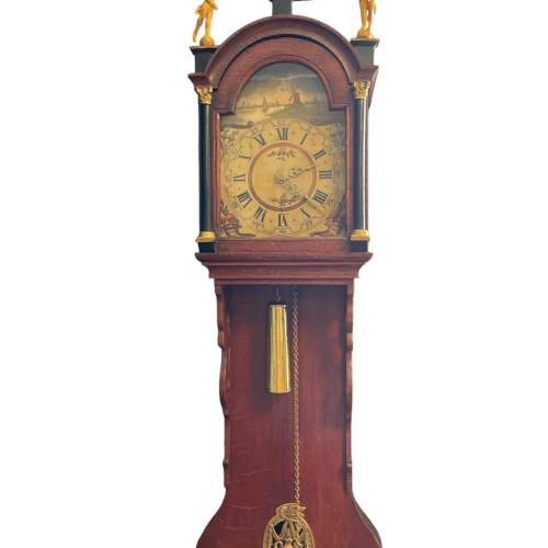 A 19th Century Dutch Oak Cased Wall Clock image-6