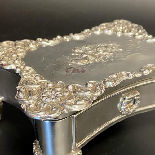 Edwardian Silver Jewellery Box with Cherubs image-2